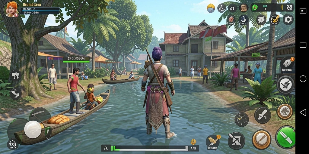 Tampilan gameplay 8768 yang menarik dan penuh warna.