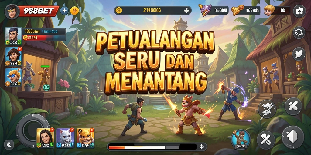 Screenshot gameplay 988BET menampilkan petualangan yang mendebarkan.