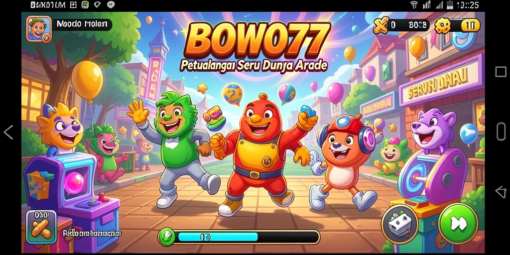 Tampilan gameplay BOWO77 yang mengasyikkan dan penuh warna.