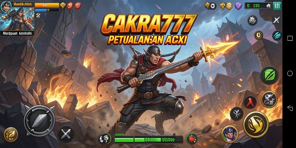 Tangkapan layar CAKRA777 menampilkan aksi mendebarkan dalam pertempuran intens.