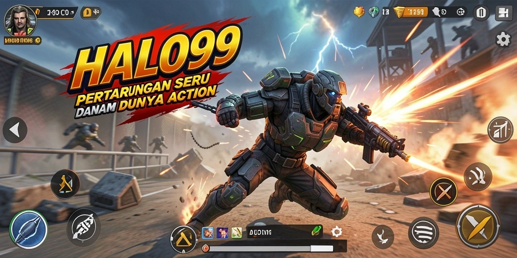 Tangkapan layar HALO99 menampilkan aksi pertempuran yang mendebarkan.