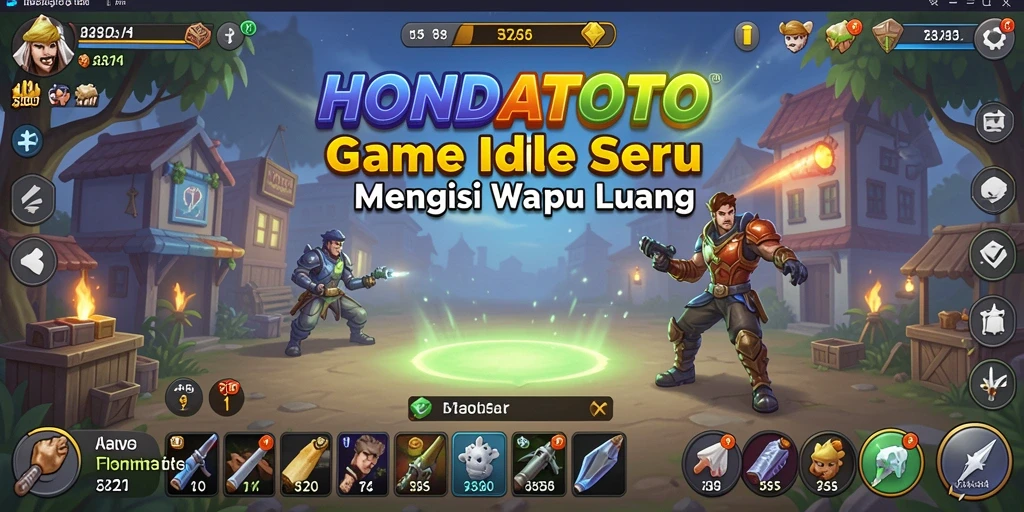 Tampilan gameplay HONDATOTO yang menarik dalam genre Idle.