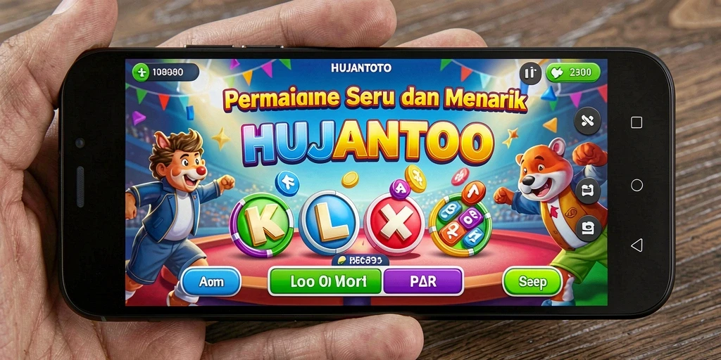 Tampilan gameplay seru HUJANTOTO dengan Bingo yang menyenangkan.
