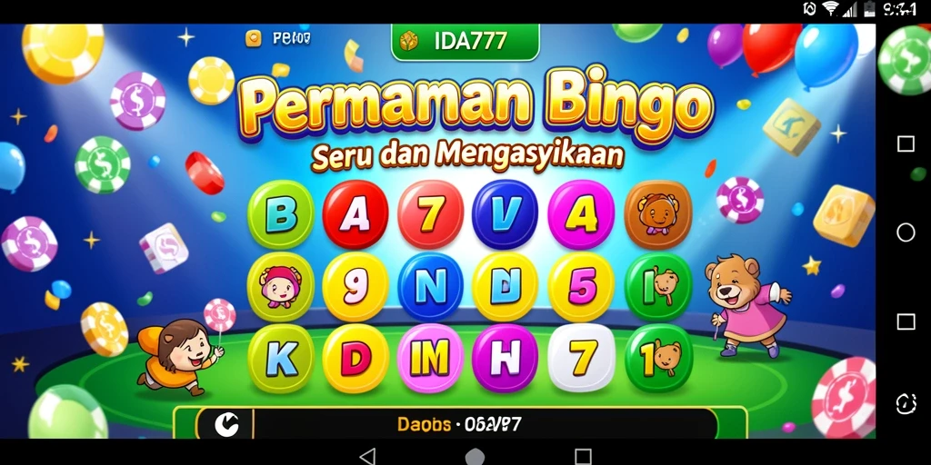 Tampilan gameplay IDA777 yang menarik dalam permainan Bingo.