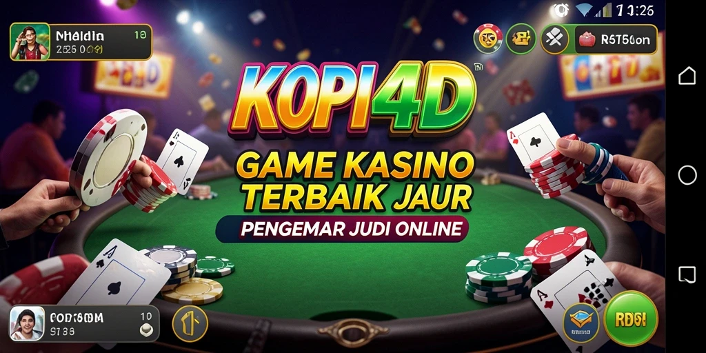 Screenshot gameplay Kasino KOPI4D menunjukkan keseruan bermain di meja.