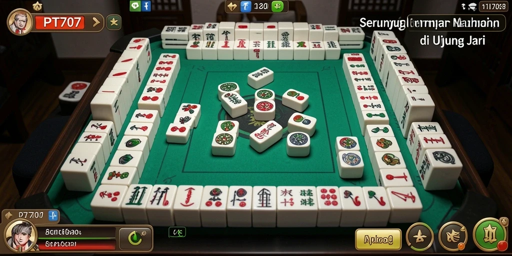 Tampilan gameplay Mahjong yang seru dan menarik di PT707.