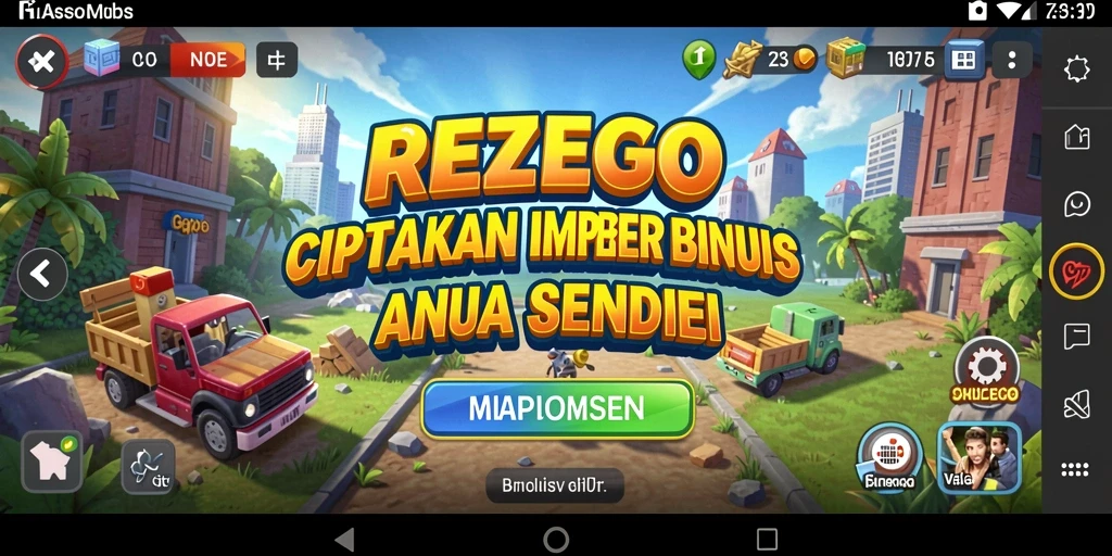 Tampilan menakjubkan dari gameplay REZEGO yang memikat.