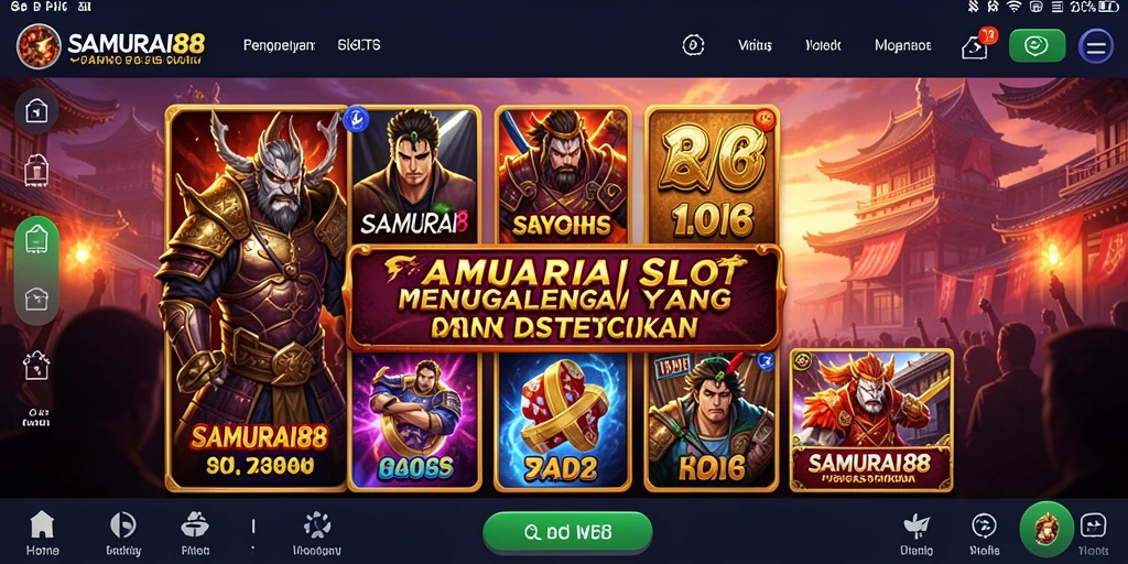 Screenshot SAMURAI88 menampilkan gameplay Slot yang seru.