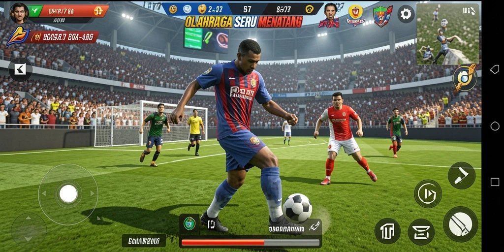 Tampilan gameplay UH77 dengan aksi seru di lapangan.