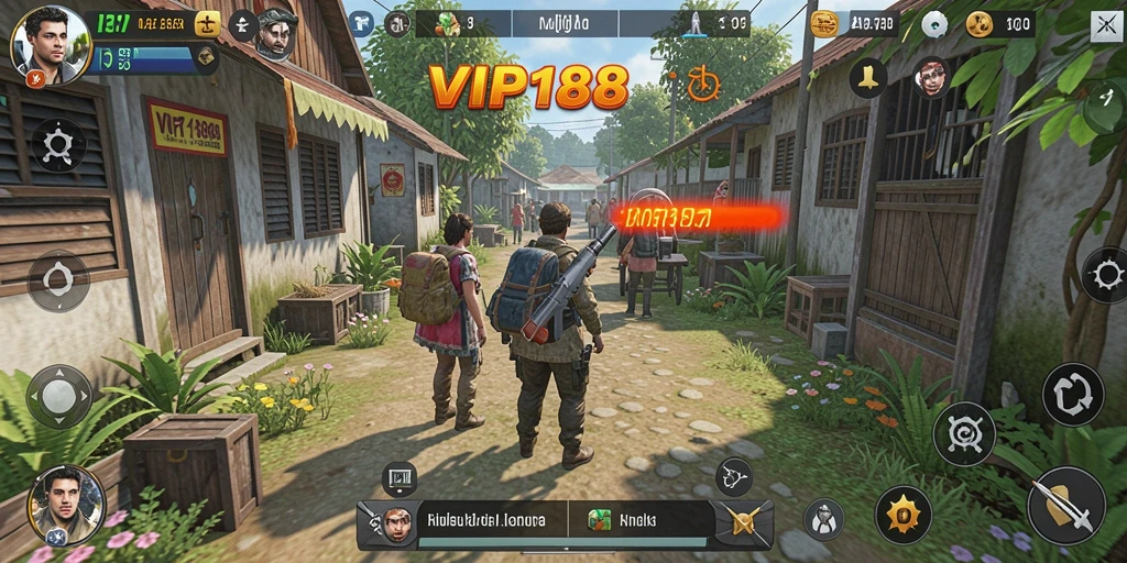 Tampilan gameplay VIP188 dengan karakter simulasi yang hidup.