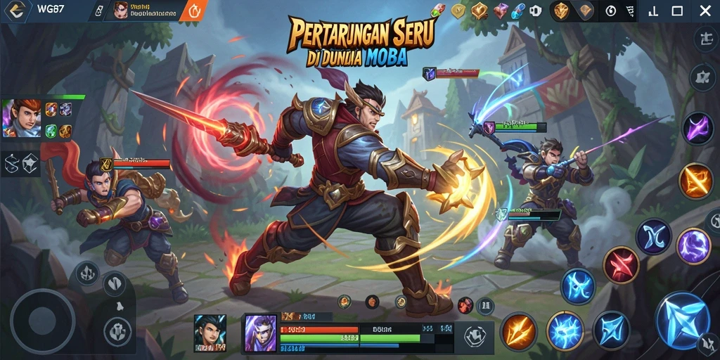 Tangkapan layar utama dari gameplay seru di <strong>WG87</strong> dengan pertarungan intens.